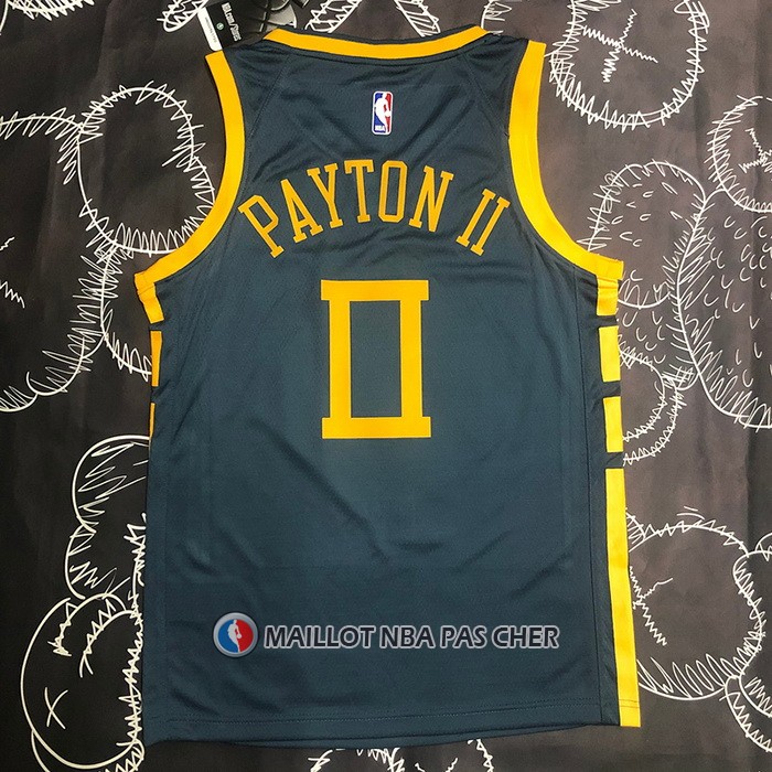 Maillot Golden State Warriors Gary Payton Ii NO 0 Ville 2018-19 Bleu